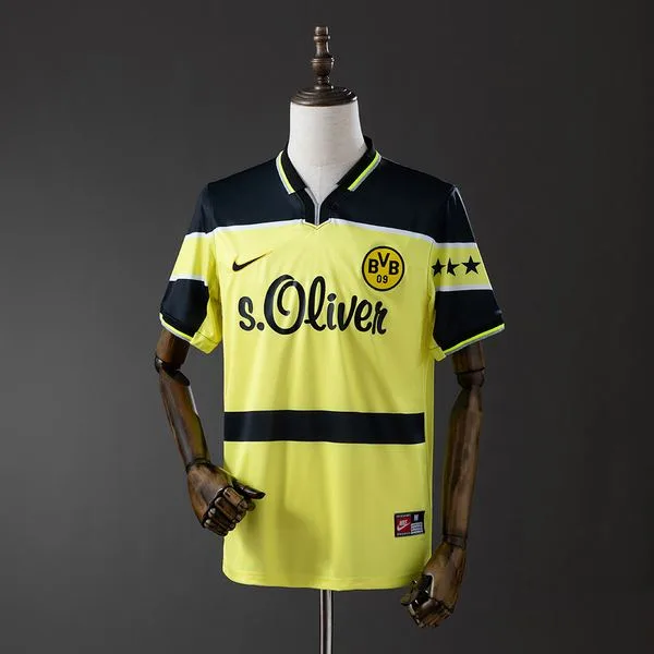 Camiseta de fútbol Borussia Dortmund 1997 LOCAL MANGA CORTA VERSION FAN